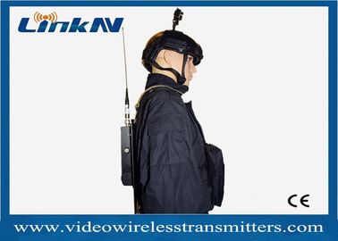 Trasmettitore militare AES256 QPSK HDMI di COFDM &amp; larghezza di banda di CVBS H.264 2-8MHz a pile