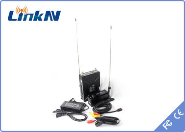 Trasmettitore militare AES256 QPSK HDMI di COFDM &amp; larghezza di banda di CVBS H.264 2-8MHz a pile